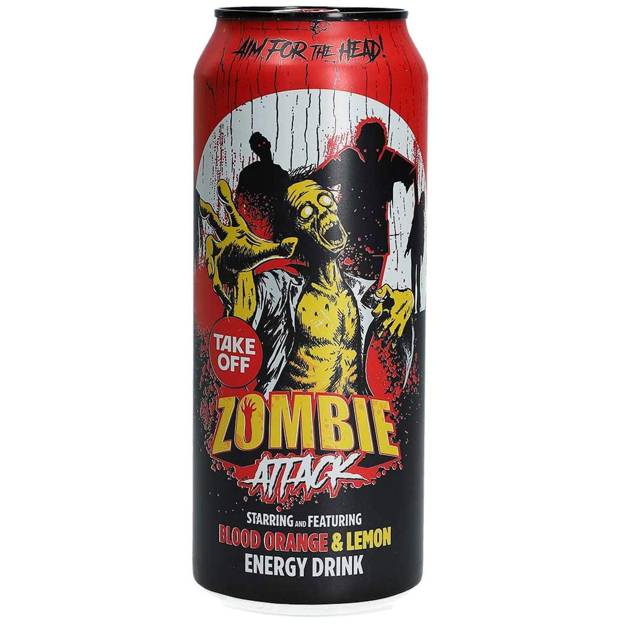 Енергетик Halloween Take Off Energy Drink Zombie Attack Blood Orange & Lemon 500ml