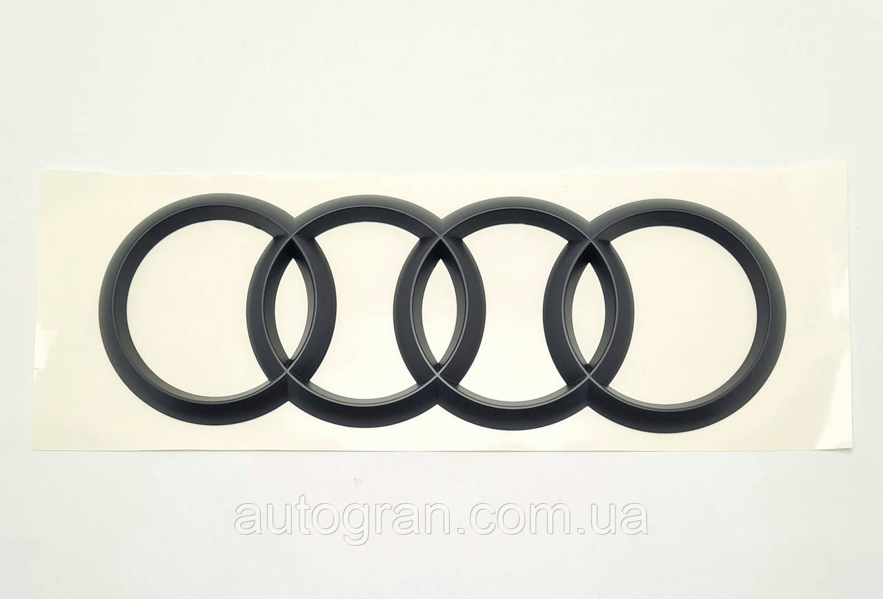 Емблема багажника кільця Audi A4 B8 чорна