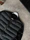 Чоловіча куртка вітровка Prada M1136 чорна S, фото 5