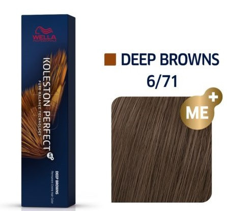 Фарба для волосся Wella Koleston Perfect 60мл. 6/71 королівський соболь, фото 1