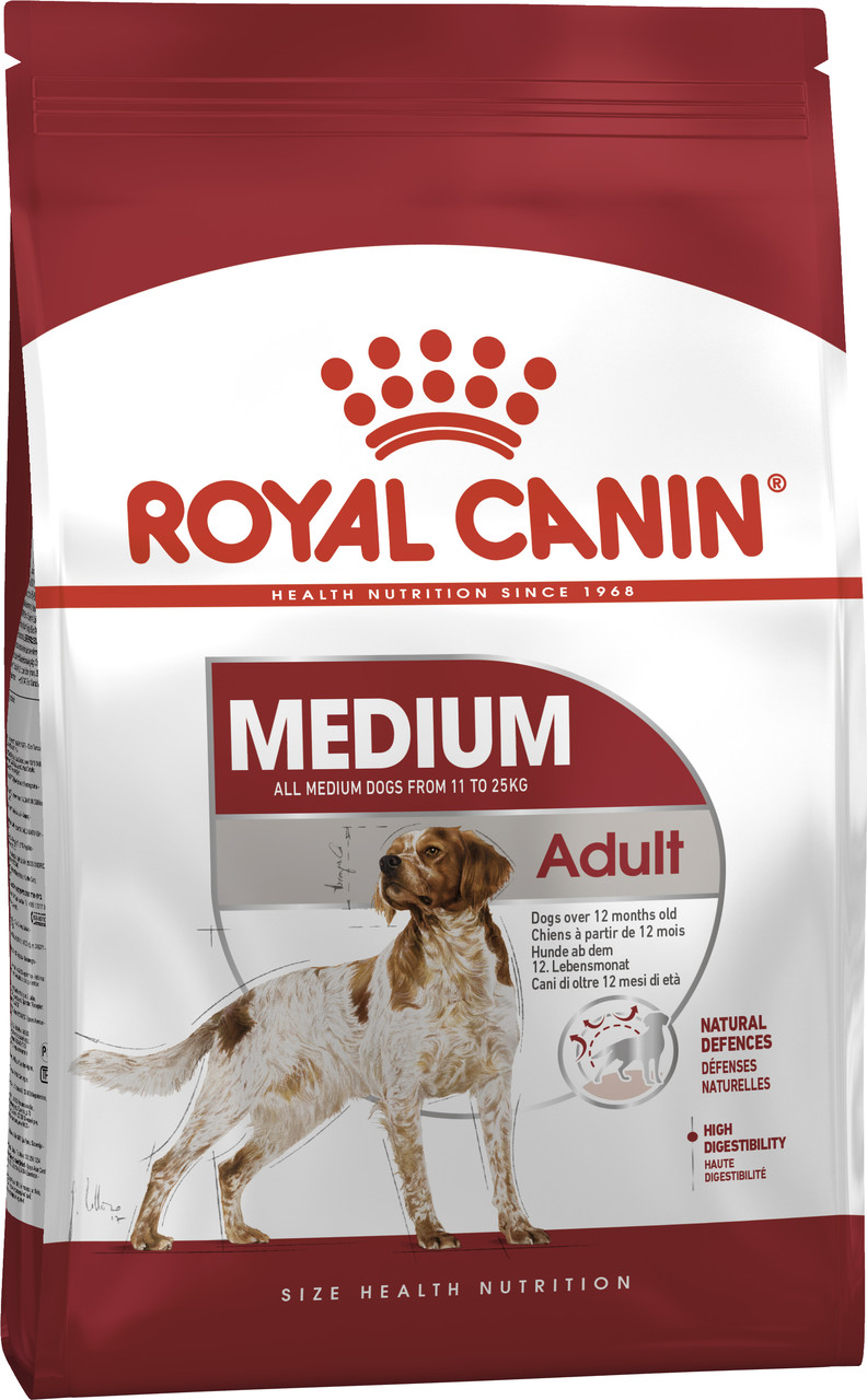 Корм для дорослих собак середніх порід ROYAL CANIN MEDIUM ADULT 15 кг