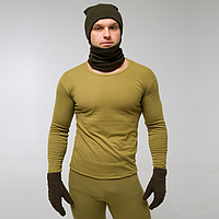 Термобілизна чоловіча хакі на кожен день, комплект 2 в 1 штани + кофта Термобілизна для чоловіків олива Термо хакі