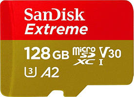 Micro SDXC 128GB/10 class UHS-I U3 A2 R160/W90MB/s Extreme V30 SanDisk