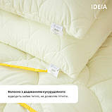 Подушка холлофайбер 50x70 напівм’яка з чохлом на блискавці Popcorn IDEIA, фото 4