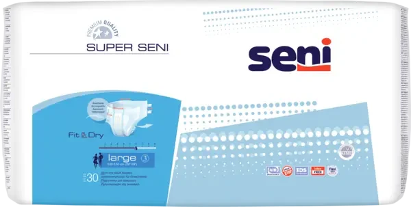 Підгузники для дорослих SUPER SENI Super Seni 3- Large 100-150 см 30 шт