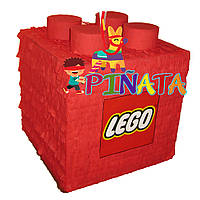 Пиньята Лего кубик, Lego с наполнением