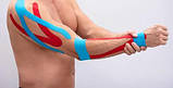 Кінезіо Тейп Kinesiology Tape Кинезио тейпы 5 см х 5 м черный, фото 3