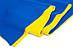 Плед прапор України в’язаний двосторонній синьо-жовтий 180x100, фото 8