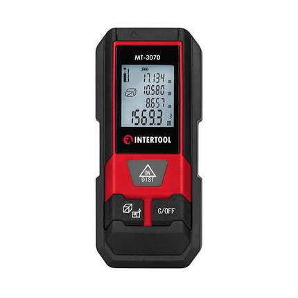Професійний лазерний далекомір (дальномір) INTERTOOL MT-3070 : 20м електронна лазерна рулетка, фото 3