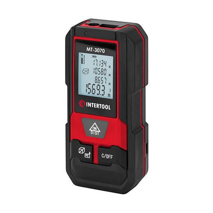 Професійний лазерний далекомір (дальномір) INTERTOOL MT-3070 : 20м електронна лазерна рулетка, фото 1
