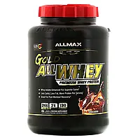 ALLMAX Nutrition, Gold AllWhey, сывороточный протеин премиального качества, шоколад, 2,27 кг (5 фунтов) Киев