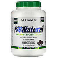 ALLMAX Nutrition, IsoNatural, 100% ультра-чистый изолят сывороточного белка, шоколадный, 5 фунтов Киев