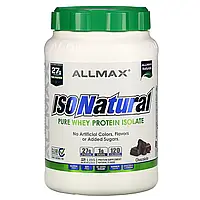 ALLMAX Nutrition, IsoNatural, 100% ультра-чистый натуральный изолят сывороточного белка, шоколадный, 2 фунтов