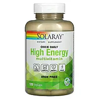 Solaray, Once Daily High Energy, Multi-Vita-Min, без железа, 120 капсул Киев