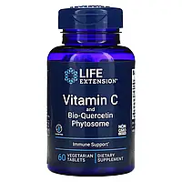 Life Extension, Витамин C с фитосомами биокверцетина, 60 вегетарианских таблеток Киев