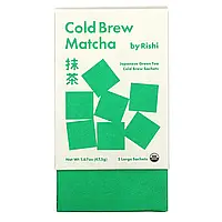 Rishi Tea, Cold Brew Matcha, японский зеленый чай, 5 больших пакетиков, 47,5 г (1,67 унции) Киев