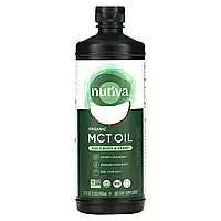 Nutiva, 100% органическое кокосовое масло со среднецепочечными триглицеридами, без ароматизаторов, 946 мл (32