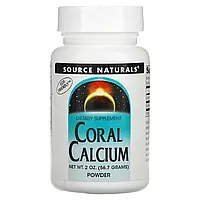 Source Naturals, Коралловый кальций в порошке, 56,7 г (2 унции)