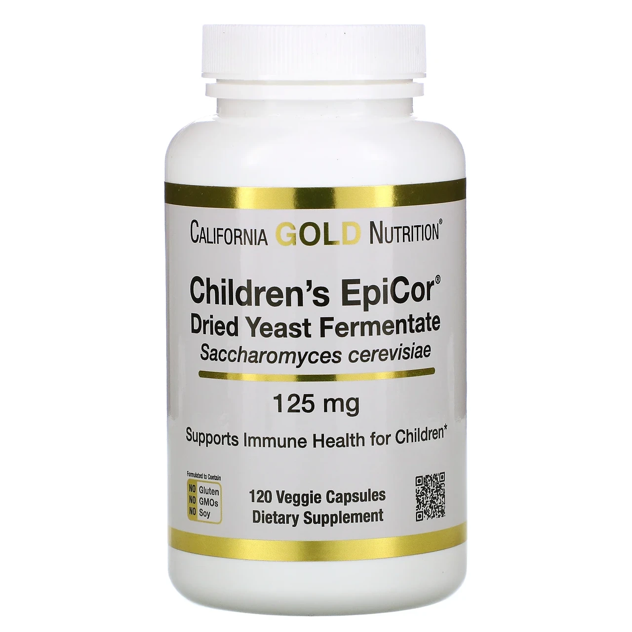 California Gold Nutrition, Children's Epicor, 125 мг, 120 Кам’яні капсули рослин, Київ, фото 1