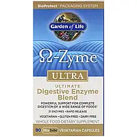 Garden of Life, O-Zyme ультра, наилучший комплекс пищеварительных ферментов, 90 растительных капсул Киев