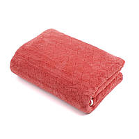 Рушник мікрофібра велюр пляжний лазне сауна 160х90 см Класик Червоний