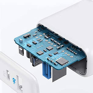 Зарядний пристрій (зарядка) для телефону ANKER PowerPort Type-C + USB 35 Вт Білий (A2636G21), фото 3