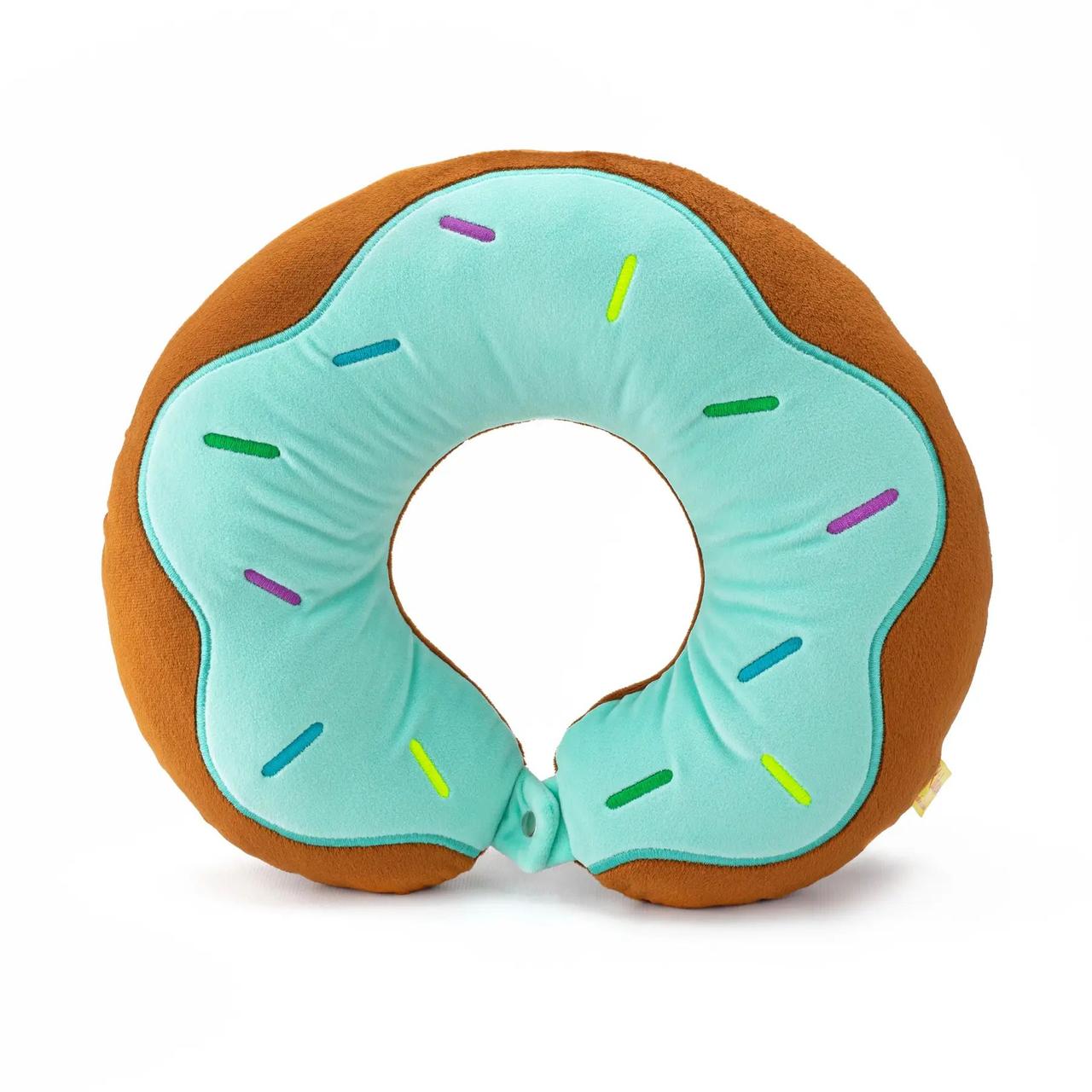 М'яка іграшка Kidsqo Подушка для подорожей Пончик м'ятний 30 см (KD6952)