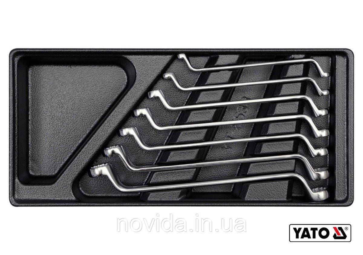 Вклад в інструментальну шафу YATO: ключі накидні 7шт, 6х7, 8х9, 10х11, 12х13, 14х15, 16х17, 18х19мм