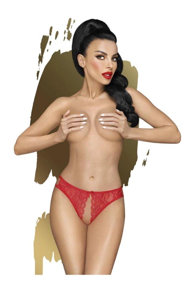 Пентхаус Неслухняний Валентин L/XL Червоний, мереживо, відкритий доступ до інтимних зон