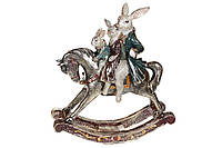 Декоративна статуетка Сім'я кроликів на коні