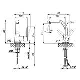 Змішувач для кухні Lidz (CRM) 14 34 014F-2, фото 2