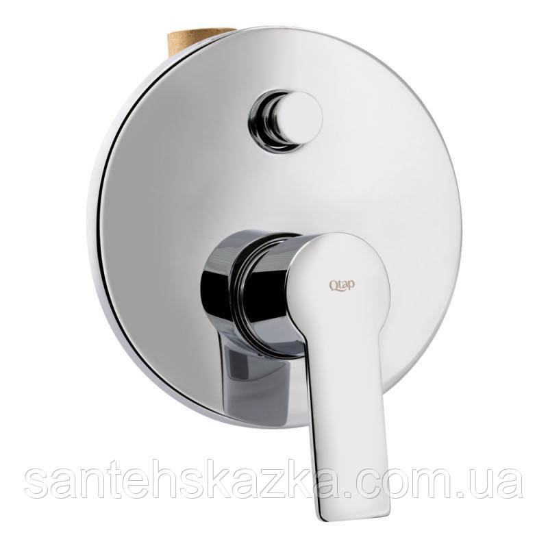 Змішувач для душу прихованого монтажу Qtap Ustek 6216107ODC на два споживача, фото 1