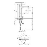 Змішувач для раковини Qtap Lipno 10H23101G, фото 2