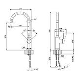Змішувач для кухні Qtap Robin 9060102C, фото 2