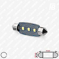 Лампа LED цоколь Festoon 41 мм (C5W), 12 В, SMD 2835*03 (белый)