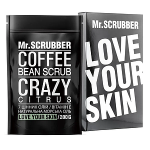 Mr.Scrubber кавовий скраб для тіла  Crazy Citrus  200г