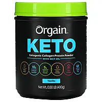 Orgain, Keto, протеиновый порошок из кетогенного коллагена с маслом MCT, ваниль, 400 г (0,88 фунта) Киев