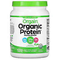 Orgain, Органический протеиновый порошок, растительный, натуральный без подсластителей, 720 г (1,59 фунта)