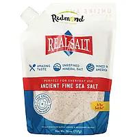 Redmond Trading Company, Real Salt, древняя мелкая морская соль, 737 г (26 унций) Киев