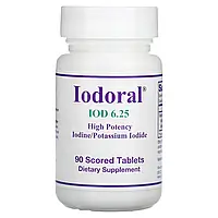 Optimox, Iodoral, ИОД, 6,25 мг, 90 делимых таблеток Киев
