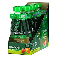 Bech-Nut, Naturals, етап 2, яблуко, манго і шпинат, 6 пакетиків по 99 г (3,5 унції)