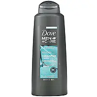 Dove, средство по уходу за волосами для мужчин 2 в 1, восстанавливающий шампунь и кондиционер, эвкалипт и Киев