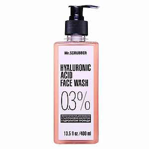 Mr.Scrubber Гель для вмивання з гіалуроновою кислотою Hyaluronic Acid Face Wash 0,3% 400 ml