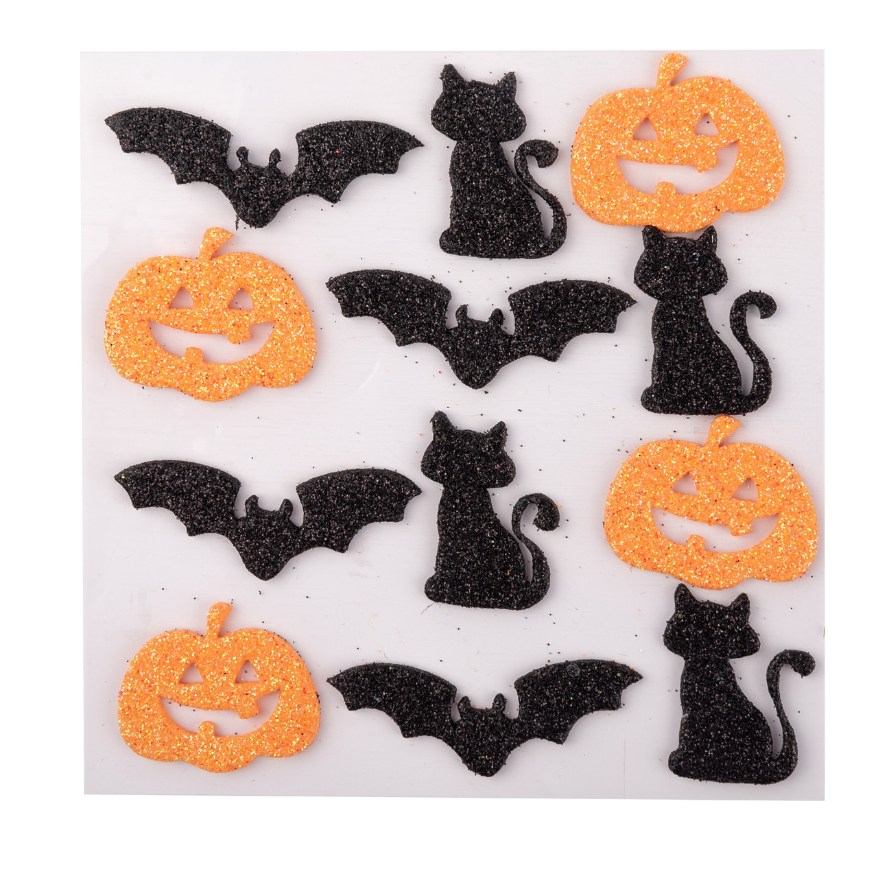 Набір наліпок Yes! Fun Хелловін "Жахлива компанія", 12 шт, ЕВА, гліттер, фото 1