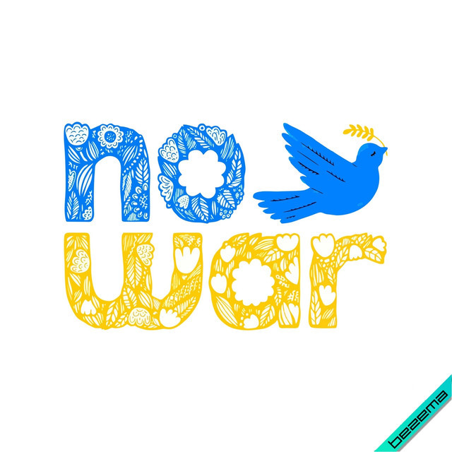 Термоаплікація Голуб Миру No War [Свій розмір в асортименті]
