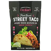 Urban Accents, Street Taco на растительной основе, измельченная овощная смесь без мяса, чипотле для курения,