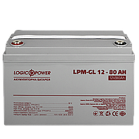 Акумулятор гелевий Logicpower lpm-gl 12v 80ah