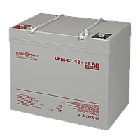 Акумулятор гелевий Logicpower lpm-gl 12v 55ah