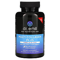 Dr Emil Nutrition, Multi Collagen Plus, типы I, II, III, V и X, 90 капсул Киев