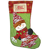 Шкарпетка Щасливог Різдва Сніговик (англ)